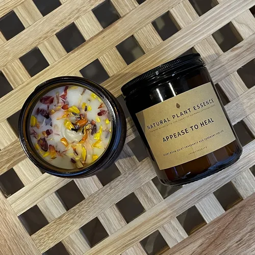 Vista 8 de Vela perfumada en tarro de leche de coco para mujer, vela en tarro de 7 onzas, quema 30 horas. Vela curativa de cera de soja hecha a mano, ideal