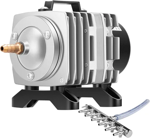 Vista 11 de VIVOSUN Bomba de aire comercial 317GPH 15W 6 salidas 20 L/Min para acuario y sistemas hidropónicos