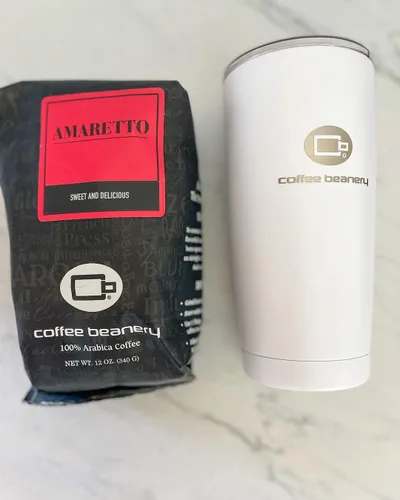 Vista 9 de Café con sabor Amaretto, café especial Arabica, tueste medio, 12 onzas, grano entero (grano entero)