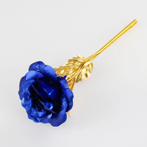 Vista 2 de Youngine Regalos creativos de oro de 24 quilates con diseño de rosas de flor completa, regalo romántico para ella con caja, hecho a mano y amor