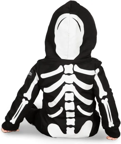 Vista 2 de Tipsy Elves Skeleton Halloween Costume Jumpsuit for Babies and Toddlers Unisex Sizing
