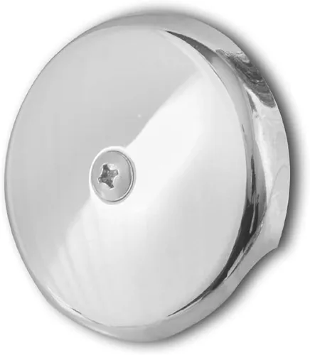 Vista 8 de Placa de desagüe de bañera de un solo orificio con tornillos a juego, fácil de instalar, negro mate