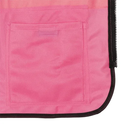 Vista 13 de Pioneer Chaleco de seguridad para mujer con bolsillos - Clase 1 de alta visibilidad, cinta reflectante - Para construcción - Rosa