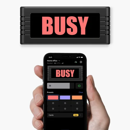 BusyBox S señal inteligente | Bluetooth | Alimentado por batería | Oficina en casa | Inalámbrico | Grabación | Juegos | Transmisión | Señal de no