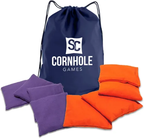 Vista 26 de Bolsas de cornhole resistentes al clima (juego de 8) - Tamaño/peso profesional de regulación (16 oz) - Uso en tableros de cornhole profesionales