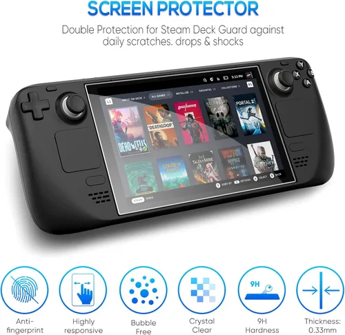 Vista 5 de YUANHOT - Funda protectora mejorada para cubierta de vapor con protector de pantalla, kit de accesorios de cubierta protectora de TPU suave