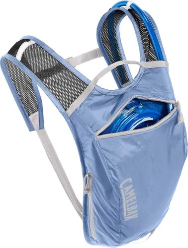 Vista 4 de CamelBak Hydrobak Mochila de hidratación ligera para bicicleta, 50 onzas, color azul serenidad