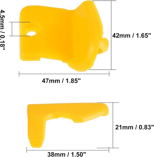 Vista 3 de X AUTOHAUX Juego de 6 cambiadores de neumáticos de plástico con cabezal de desemoción de neumáticos, protector lateral de rueda para reparación