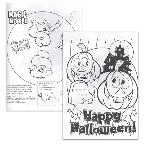 Vista 2 de Kids Halloween Coloring Books Super Set- Bundle with 6 Disney Sesame Street Books featuring Mickey Mouse, Elmo, Minions, and More with Stickers