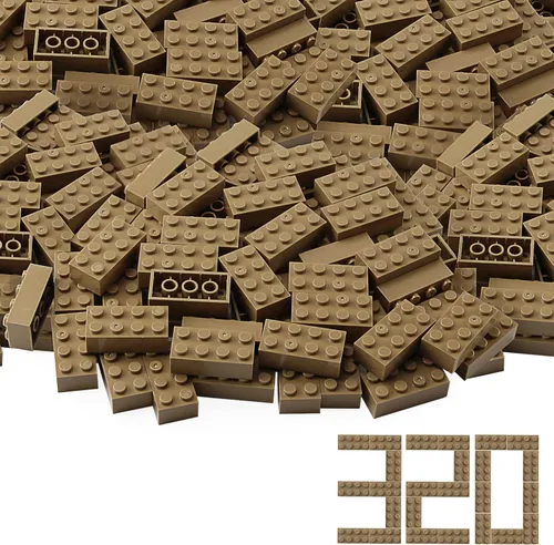 Vista 33 de Feleph 100 piezas 2 x 4 Ladrillos Piezas Negras Partes Clásico Juego Creativo Bloques de Construcción Juego de Partes Accesorios de Juguete