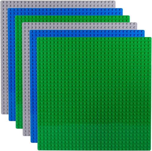 Vista 5 de Apostrophe Games Placa base de carretera – Placas base de bloques de construcción premium compatibles con todas las principales marcas – 2 placas