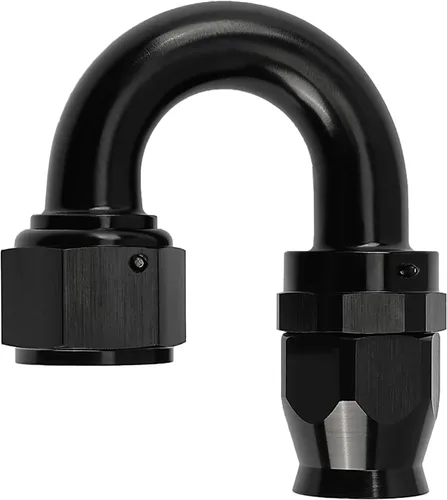 Vista 12 de EVIL ENERGY 3AN PTFE montaje extremo de manguera 30 grados negro para manguera de PTFE solamente