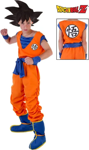 Vista 2 de Disfraz de Goku para niños disfraz de Dragon Ball Z Naranja azul