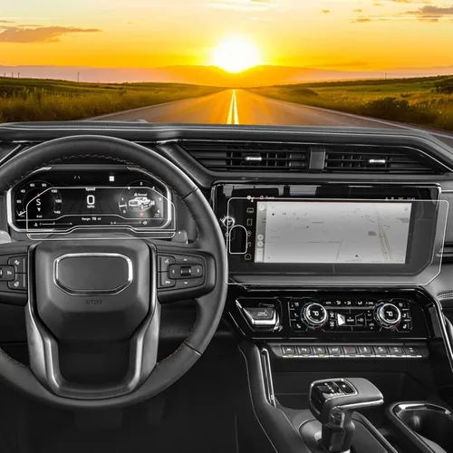 Paquete de 3 protectores de pantalla mate antirreflejos para GMC Sierra Denali 2022-2026 GMC Sierra 1500/2500HD/3500HD (AT4/AT4X/Denali/Denali