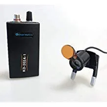 3W Songzi Optics - Paquete de baterías para faros delanteros quirúrgicos dentales para el cuello, filtro amarillo abatible para trabajar con