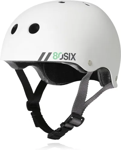 Vista 14 de Casco Multideporte Triple Certificado 80Six - Ideal para Bicicleta, Monopatín, Patineta, Patines en Línea y Patinaje en Línea