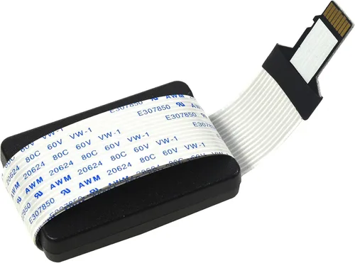 HQRP TF Micro SD to SD Card Male to Female Extension Cable Adapter Flexible Extender for 3D Printer, Car, GPS, TV, DVD, DVR, LED/LCD Screen, Mobile