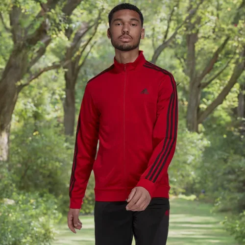 Vista 2 de adidas Camiseta deportiva Essentials Warm-up de 3 rayas para hombre