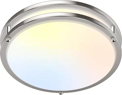 Vista 17 de Lámparas de techo empotradas de 12 pulgadas, lámparas de techo regulables de 36W 3200LM en negro para montaje en techo, 3000K-5000K seleccionables