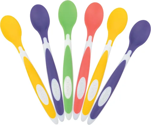 Vista 7 de Dr. Brown's cucharas de alimentación para niños pequeños con punta suave, paquete de 24, multicolor