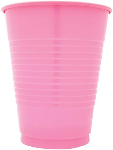 Vista 2 de Creative Converting 28304281 - 20 vasos de plástico Touch of Color, 16 onzas, rosa caramelo