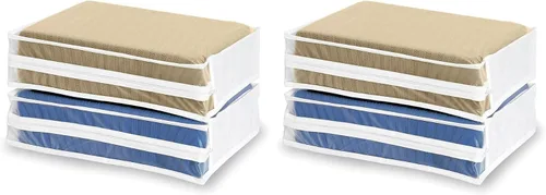 Vista 8 de WHITMOR Juego de 2 bolsas para suéter, color blanco, 2 unidades (paquete de 1)