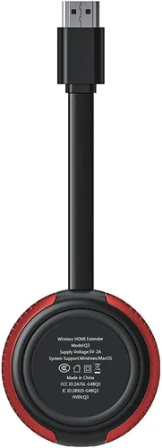 Vista 7 de AIMIBO Kit de transmisor y receptor HDMI inalámbrico 4K, transmisión de video/audio estable de 2.4/5 GHz a monitor, proyector, HDTV, extensor HDMI