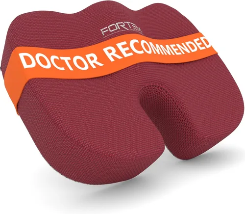 Vista 14 de FORTEM - Almohadón ortopédico de espuma viscoelástica de calidad premium – Brinda alivio al dolor de coxis y ciática – Mejora la postura – Parte