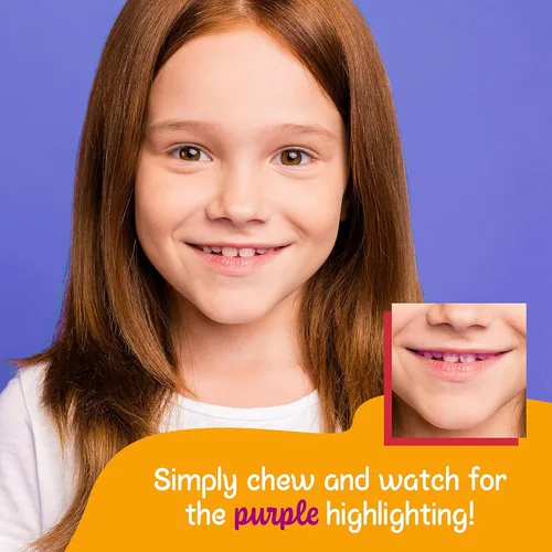 Vista 4 de Lingito Tabletas de revelación dental de placa, una solución de búsqueda de placas para colorear para eliminar eficazmente la placa y la acumulación