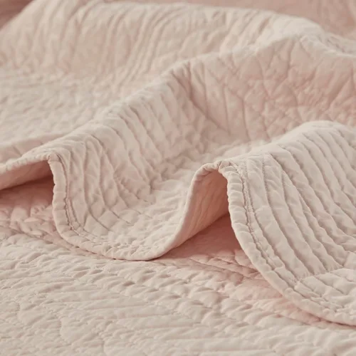 Vista 8 de Madison Park - Juego de cubrecama para día - Cobertura de moda con acolchado de damasco y bordes festoneados, ropa de cama de lujo para todas