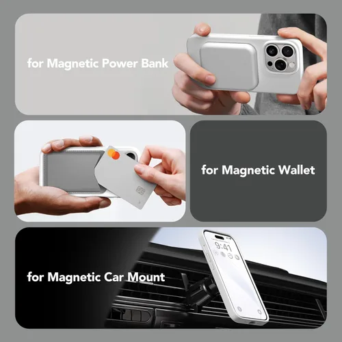 Vista 1885 de GONEZ Funda magnética para iPhone 14, compatible con Magsafe, con protector de pantalla + protector de cámara, forro de microfibra antiarañazos