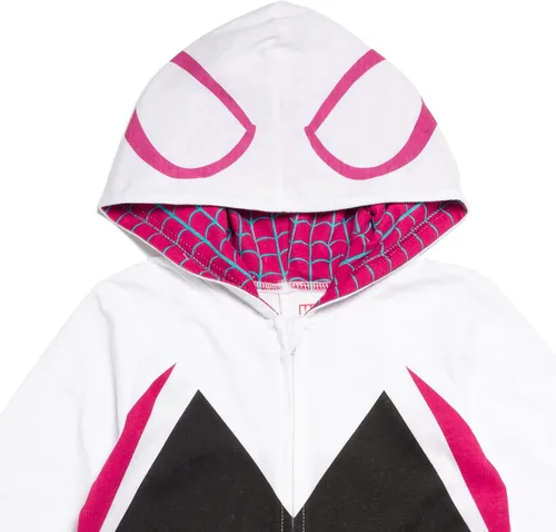 Vista 5 de Marvel Spider-Man Spider-Gwen Ghost Spider - Overol con cremallera para niñas