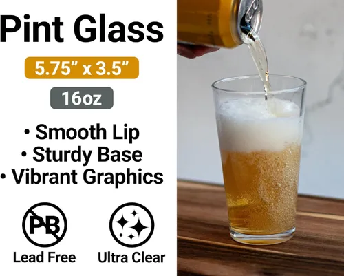 Vista 2 de Great Abaco The Bahamas Souvenir 16 oz Pint Glass Turtle Design