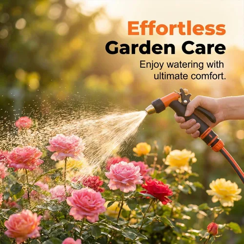 Vista 3 de Portable High-Pressure Water Gun, Multi-Purpose Power Washer Sprayer for Car Washing, Garden Watering, Window & Carpet Cleaning Tool (Standard)