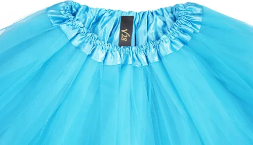 Vista 4 de Falda tutú de tul para mujer, adolescente, adulto, clásica, elástica, de 3, 4, 5capas
