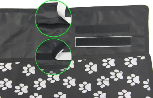 Vista 5 de Forro de carga para maletero de perro para mascotas, funda de asiento Oxford para automóvil, SUV, tapete impermeable para perros y gatos, accesorios