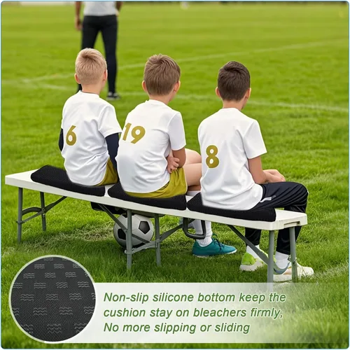 Vista 4 de Esme L&H Stadium Seat Cushions, 3D Mesh Fabric Bleacher Cushion, Portable Stadium Seat Cushion for Bleachers