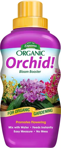 Espoma Organic Orchid! Alimento concentrado para plantas de 8 onzas – Fertilizante vegetal y potenciador de floración para todas las orquídeas y