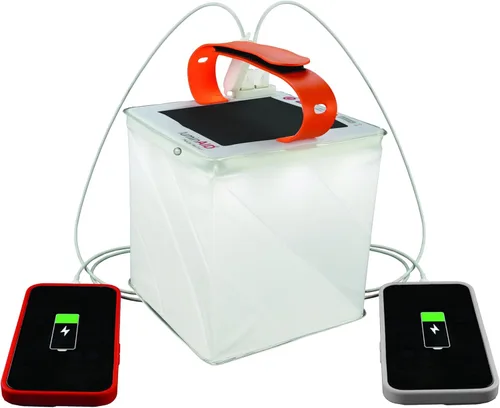 Vista 12 de LuminAID Max Quick Inflate - Linterna solar 2 en 1 para acampar y cargador de teléfono, lámpara LED recargable para camping, senderismo y viajes