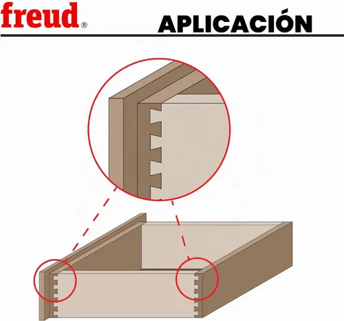 Vista 6 de Freud 22-112: Broca de cola de milano de 1/2" (diámetro) con vástago de 1/2