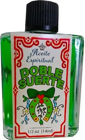 Vista 2 de Doble Buena Suerte, Aceite Espiritual con 1 Dram Perfume Set para Magia y Rituales. Doble Suerte Aceite Espiritual para Rituales Y Magia.