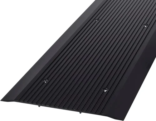 Vista 7 de Tira de umbral de puerta – Umbral de puerta exterior para puertas y uso comercial – Sillín de puerta de aluminio extra ancho de 12 pulgadas – Negro