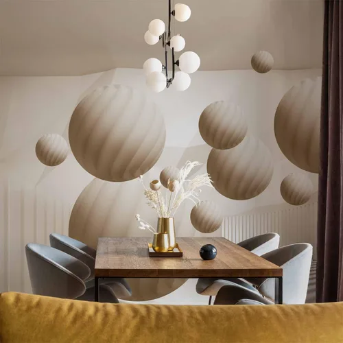 Vista 6 de artgeist Mural de pared abstracto 3D, 77 x 55 pulgadas, papel tapiz autoadhesivo autoadhesivo extraíble de gran tamaño para decoración de pared, #01