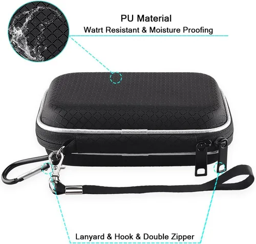 Vista 4 de Lacdo Funda rígida de transporte para MacBook Pro Air MagSafe/MagSafe 2 adaptador de corriente, cargador iPhone13/13 Pro, concentrador USB-C