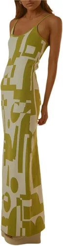 Vestidos ajustados para mujer, de verano, de punto, con huecos, sexy, de noche, largo hasta la rodilla, sin mangas, vestido largo recortado