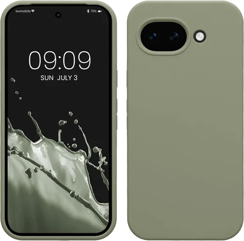 Vista 463 de kwmobile Funda Compatible con Google Pixel 6 Pro - Funda de teléfono de silicona TPU con acabado suave - Azul Arrecife