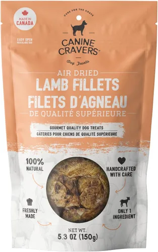 Vista 15 de Canine Cravers - Golosinas para perros de un solo ingrediente, pollo fresco de granja, alimento hipoalergénico de grado humano secado al aire
