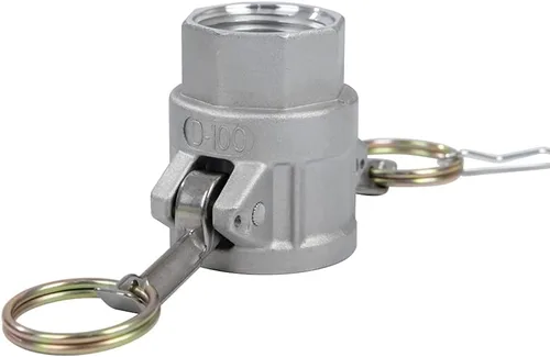 Vista 6 de 2 piezas de aluminio Camlock (1 pulgada D) accesorios de manguera de leva y ranura, accesorios de bloqueo de leva, acoplador hembra x rosca NPT