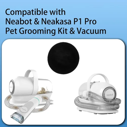 Vista 2 de Paquete de 6 filtros de esponja compatibles con Neabot & Neakasa P1 Pro Kit de aseo de mascotas y aspiradora