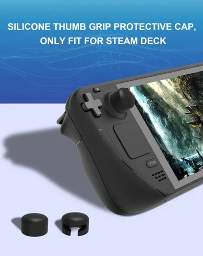 Vista 6 de 6 Pcs Joystick Thumb Grips Caps DEVASO Silicone Joystick Protector 4 Pcs of Anti-Slip Extended Thumb Grips Covers for Steam DeckSwitchPS5PS4Xbox 2